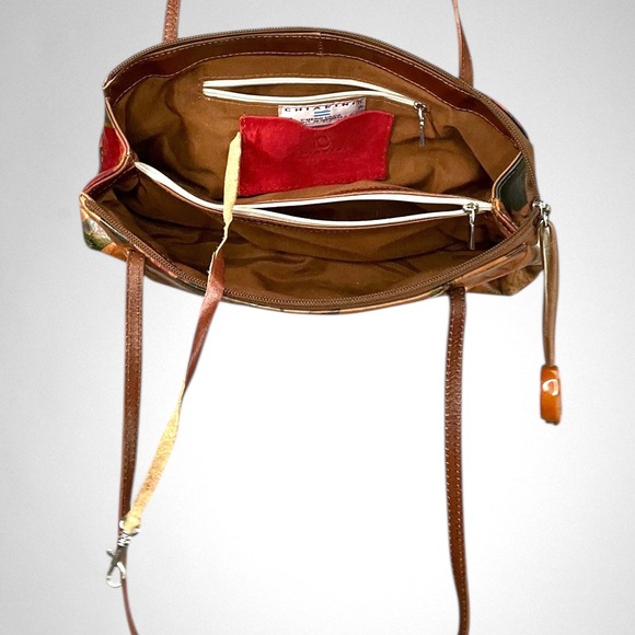 Vintage CHIARINI Floral Leather Shoulder Bag - Picture 13 of 14